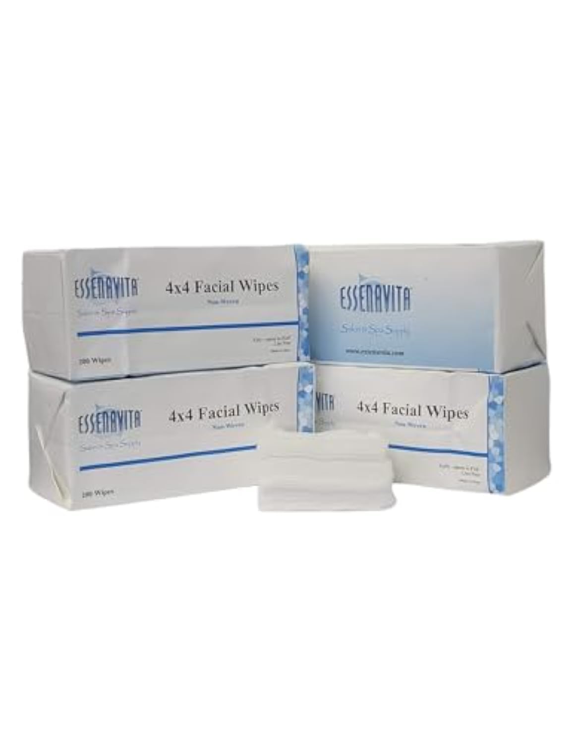 Bulk 800 per box esthetic wipes 4x4 4 ply All-Purpose Lint-Free 4-Ply Non-Woven, For Salon and Spa Use, Soft, Strong yet Soft 4 