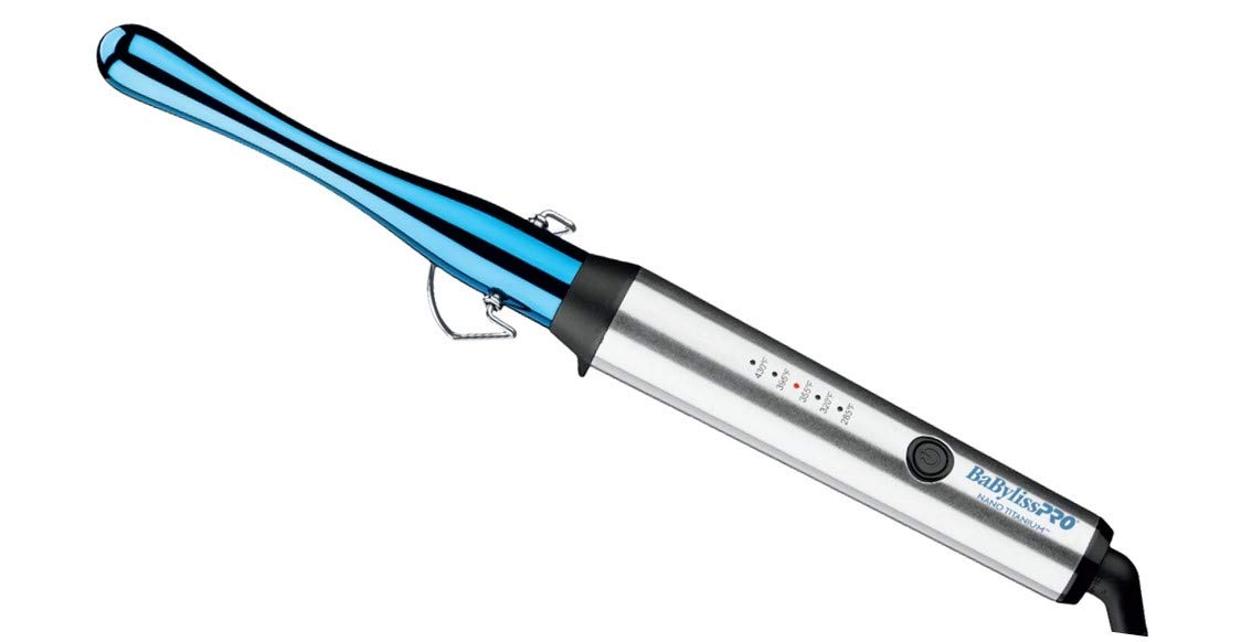 Babylisspro Nano Titanium Curling Wand, Reverse Taper Professional Hair Wand Curling Iron For Long Lasting Curls, Creates The Pe