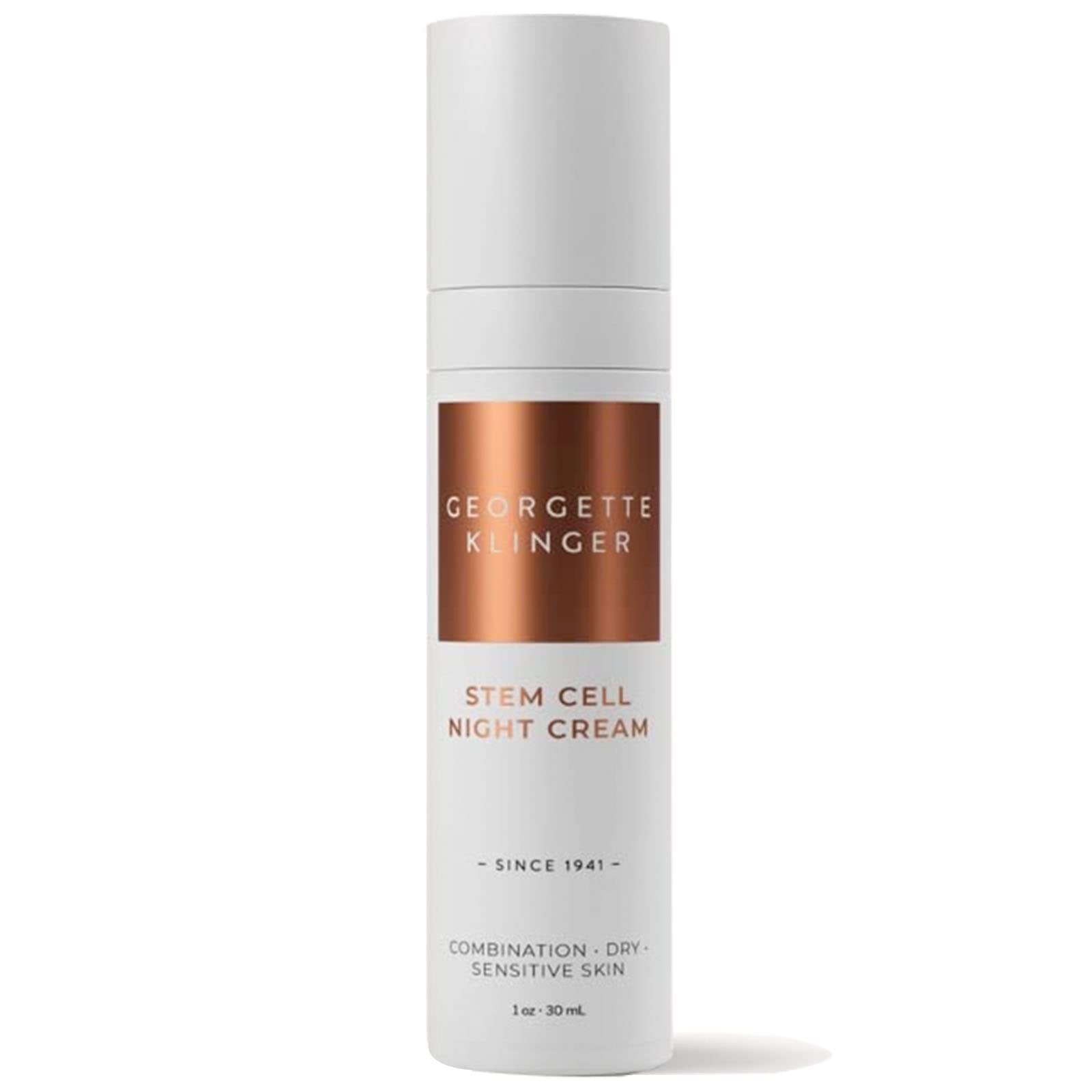 Georgette Klinger Stem Cell Night Cream - Overnight Face Cream Moisturizer for Anti-Aging, Fine Lines and Wrinkles - With Hydrat