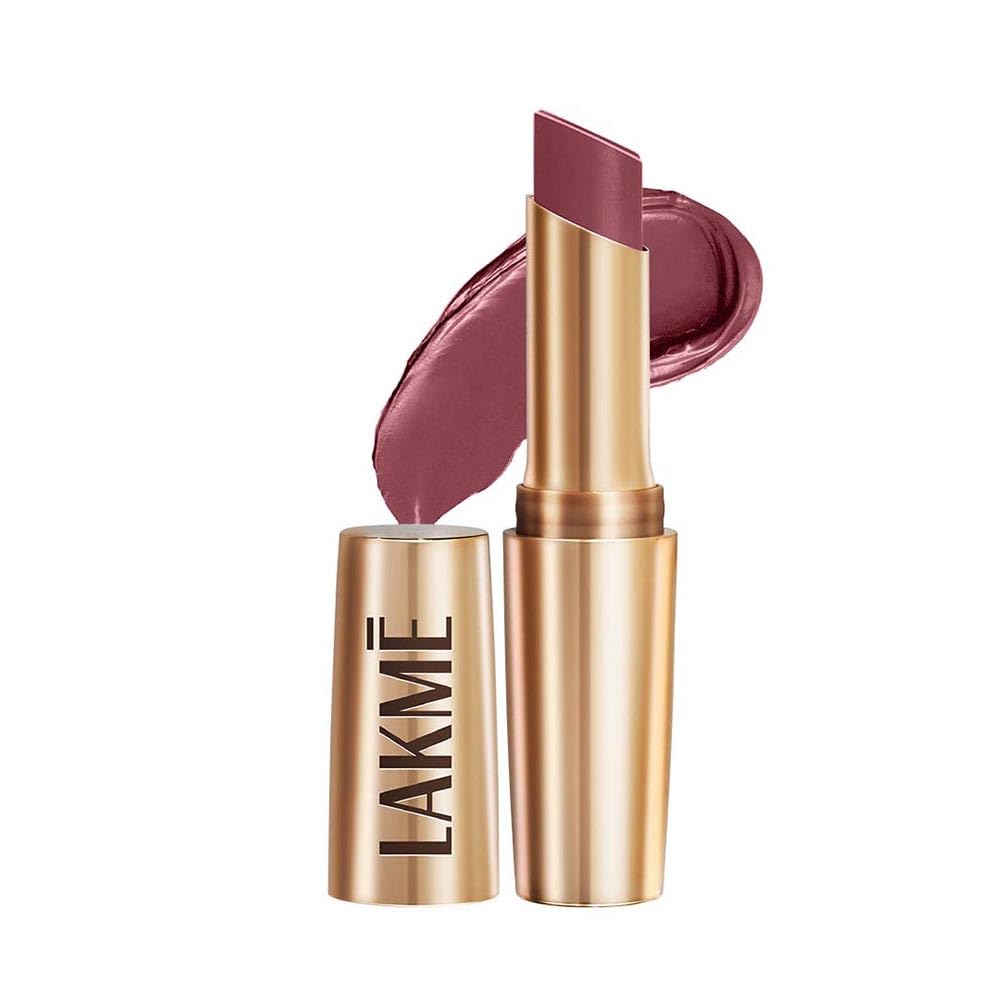 Lakm Powerplay Priming Matte Lipstick, Smooth Matte Finish, Lightweight Lipstick, Smudgeproof, Lasts 16Hrs, Hydrates Lips, Pink 