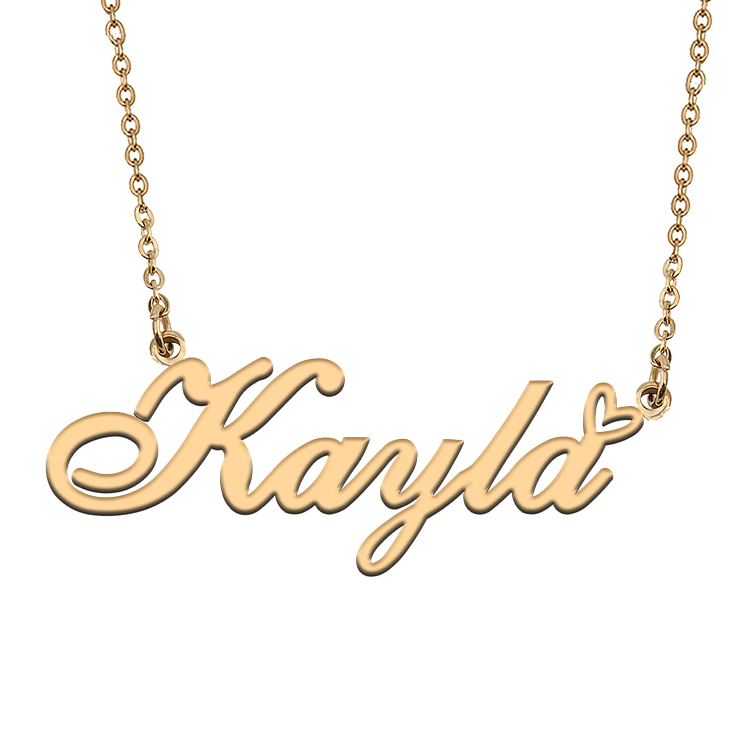 HUAN XUN Dainty Customized Name Pendant Kayla Personalized Name Necklace Jewelry Best Friends Birthday Gifts