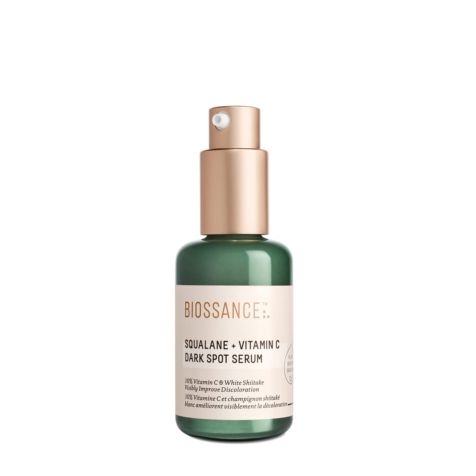 Biossance Squalane + Vitamin C Dark Spot Serum. Powerful, Lightweight Serum with 10% Vitamin C to Brighten Skin, Fade Dark Spots