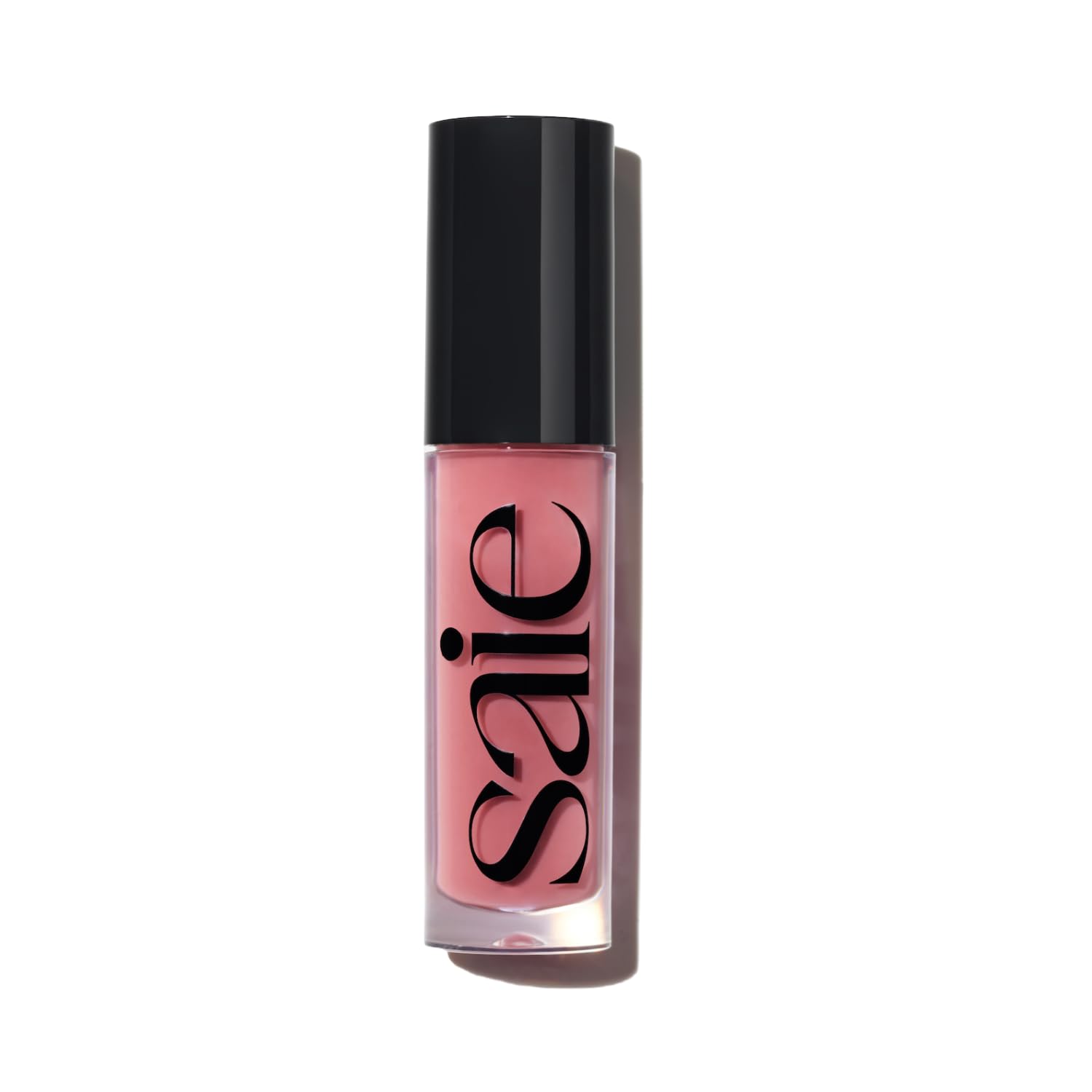 Saie Glossybounce High-Shine Hydrating Lip Gloss Oil - Sheer Tinted Lip Oil with Hyaluronic Acid + Jojoba Oil for Long-Lasting M