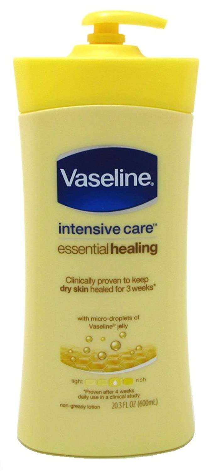 Vaseline Intensive Care Essential Healing Body Lotion, 203 Oz, Pump Bottle