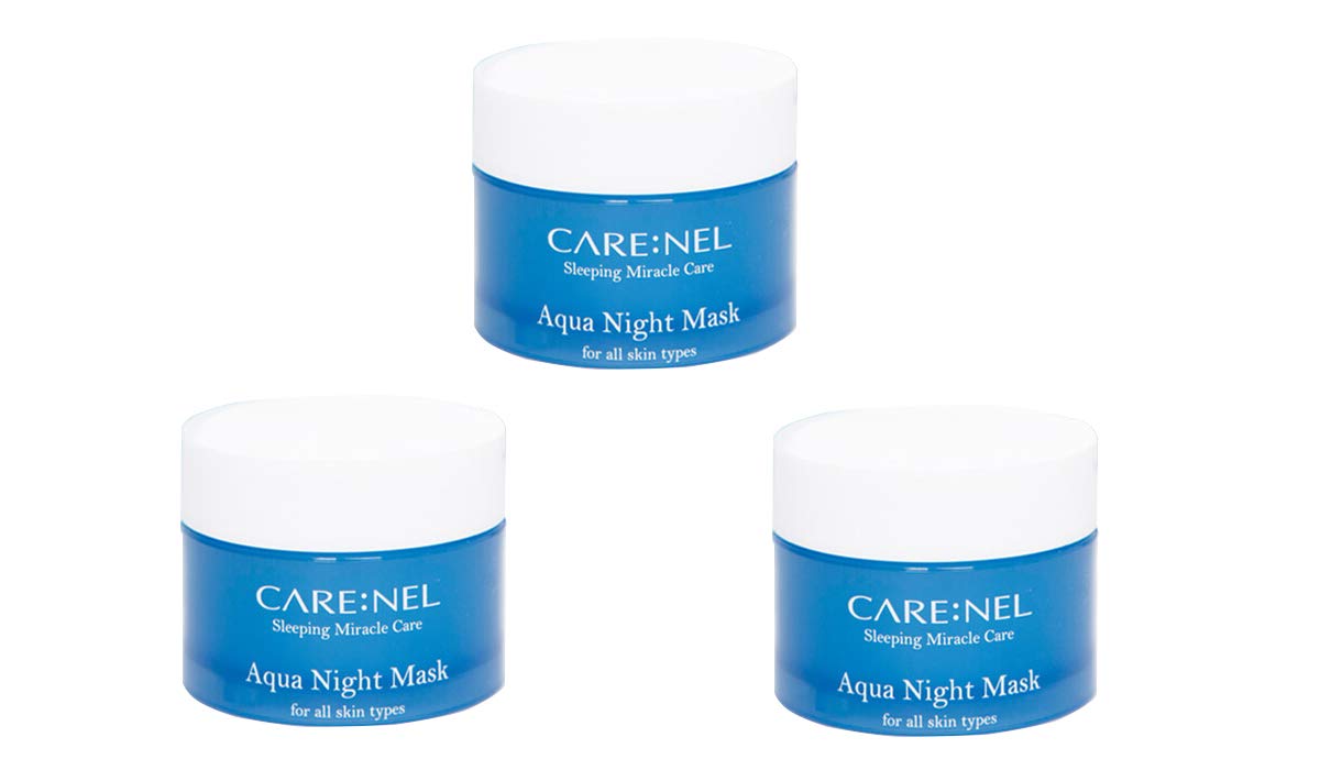 Korean Beauty Aqua Night Mask - Facial Self Skin Care Products Water Sleeping Masks 15Ml/0.5 Fl.Oz (3 Set) Gifts For Women - Acn