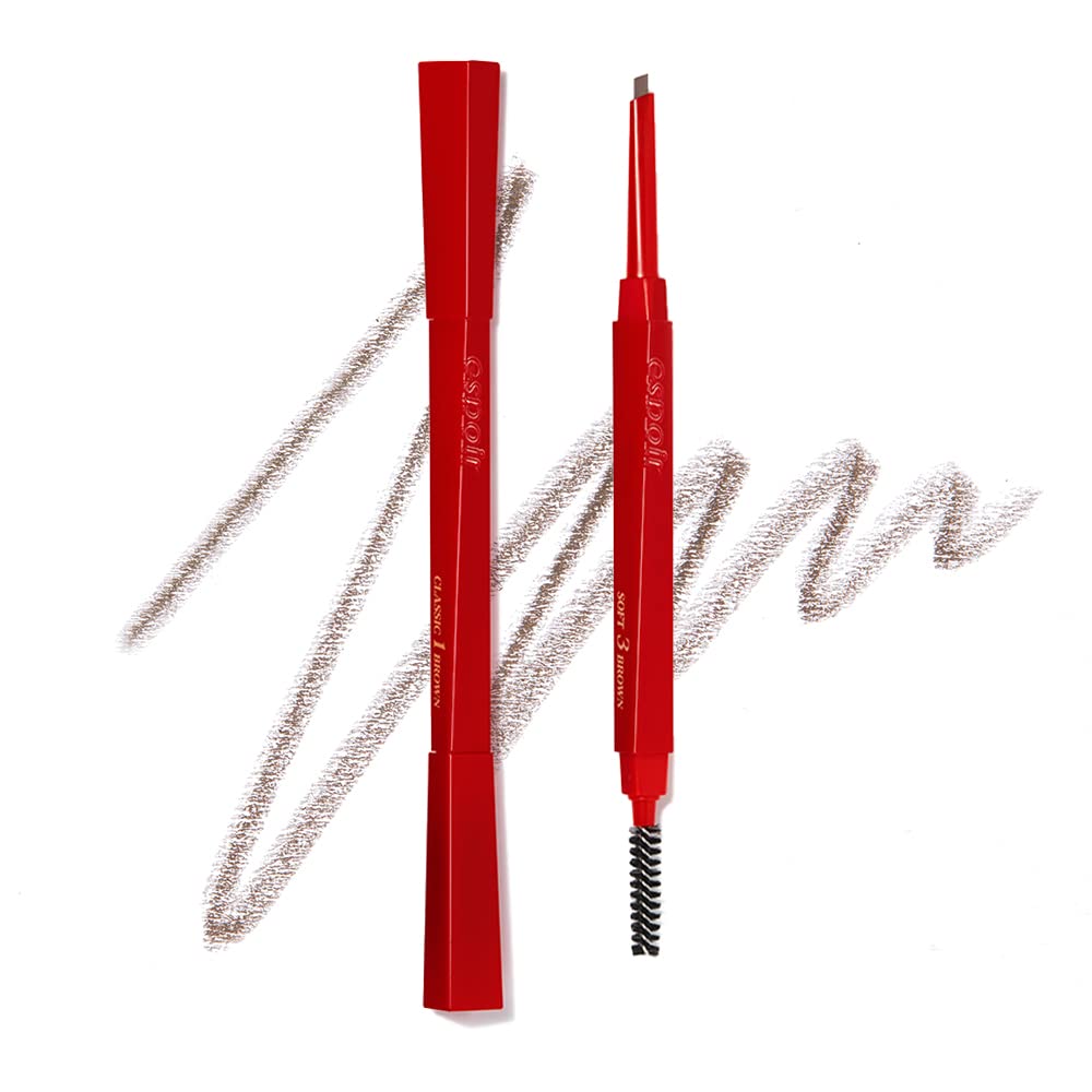 Espoir The Brow Balance Pencil #3 Soft Brown | Eye Brow Pencil That'S Natural And Easy To Draw Without Clumping | A Detailed And