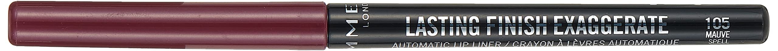 Lasting Finish Exaggerate Automatic Lip Liner, 105 Mauve Spell, Shelf Pack Of 3
