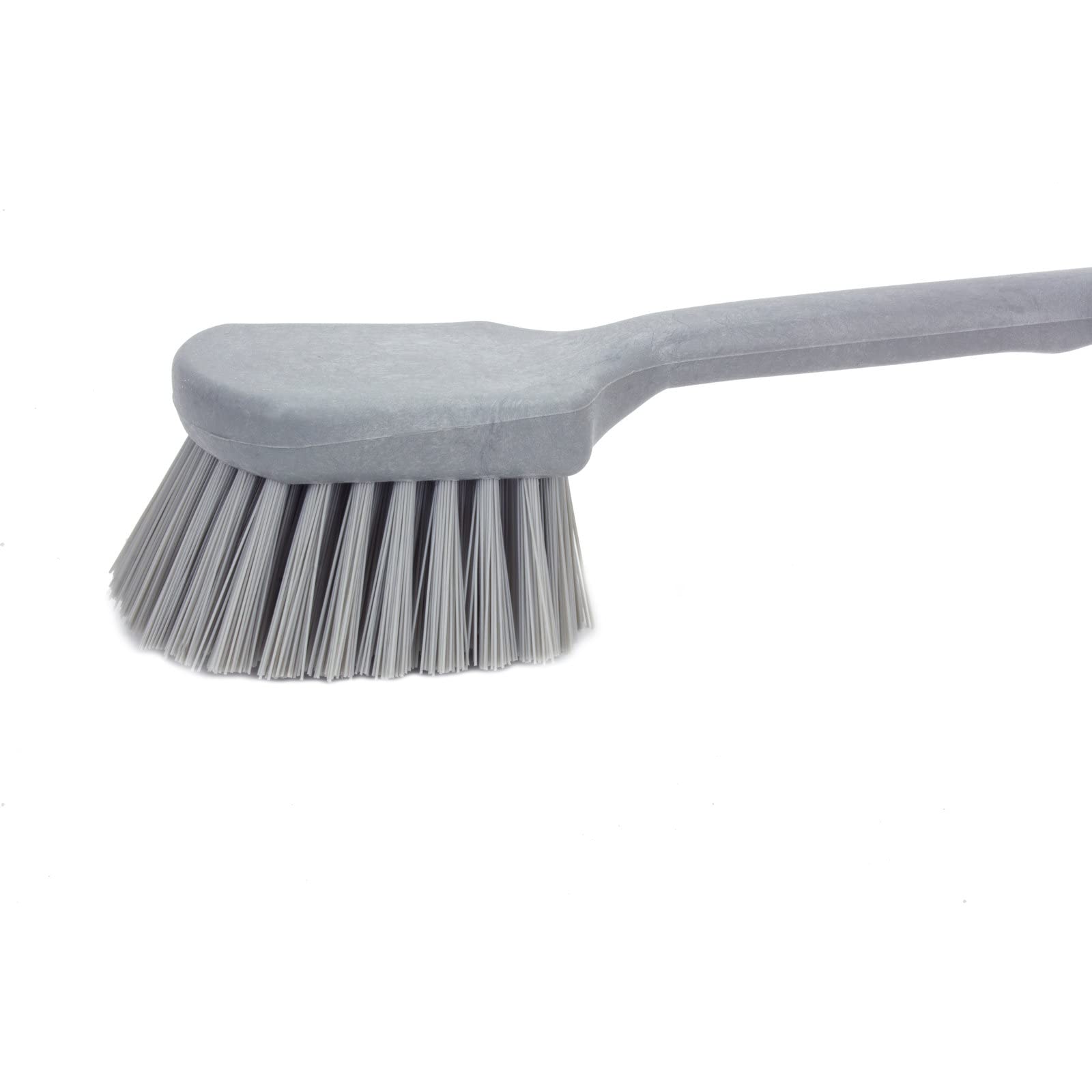SPARTA 40501EC23 Plastic Large Scrub Brush, Kitchen Brush, Utility Brush With Long Handle For Cleaning, 20 Inches, Gray, (Pack o