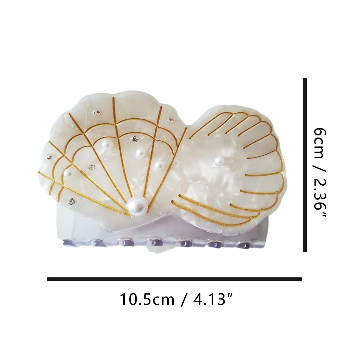 Pearl Mussel Claw Clip,Acetate Hair Clips,Small Claw Clips For Women