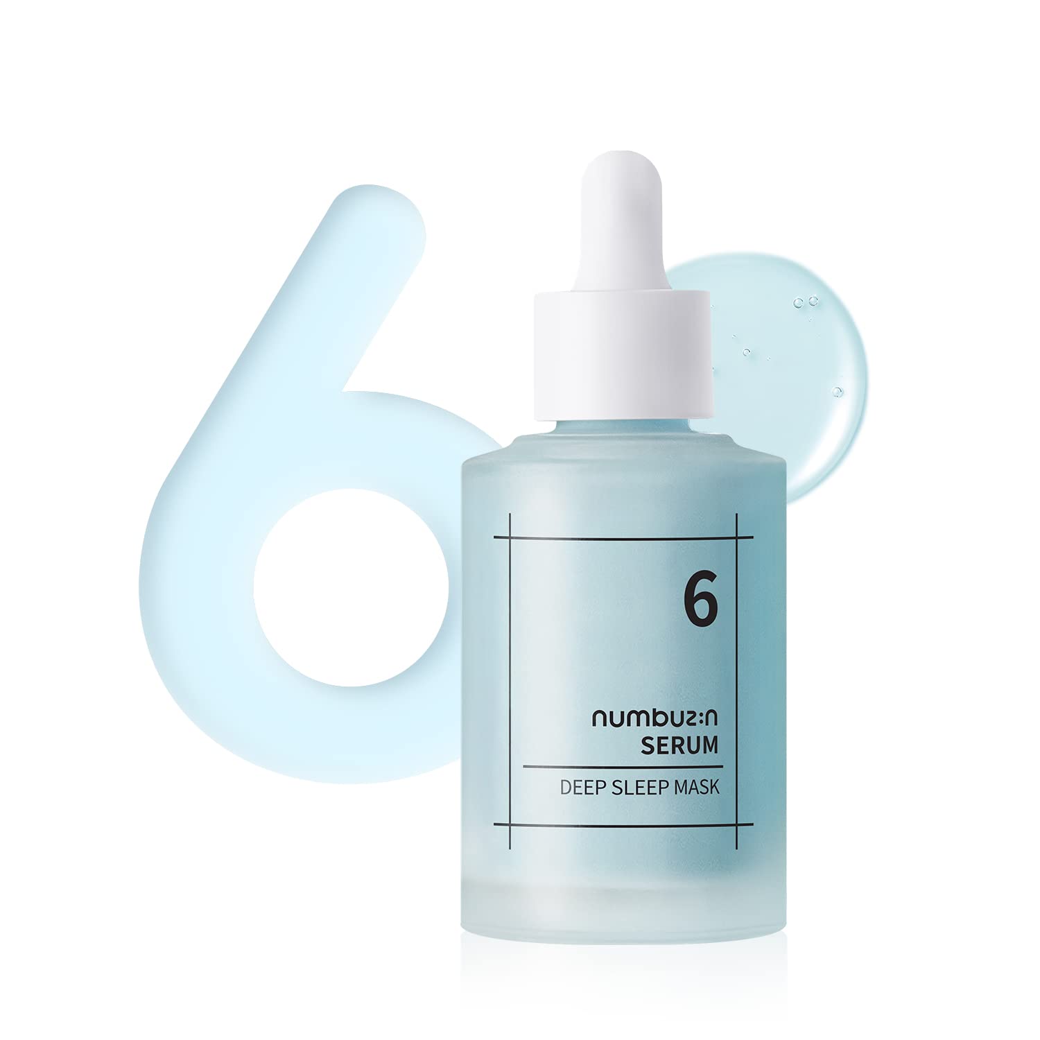 Numbuzin No.6 Deep Sleep Mask Serum | Instant, Long Lasting Hydration, Hyaluronic Acid, Niacinamide, Refreshing Iceland Glacier