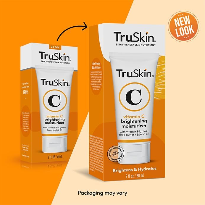TruSkin Vitamin C Cream for Face - Brightening Moisturizer, Anti Aging, Hydrating, Skin Wrinkle Cream - Vitamin B5, Vitamin E, J