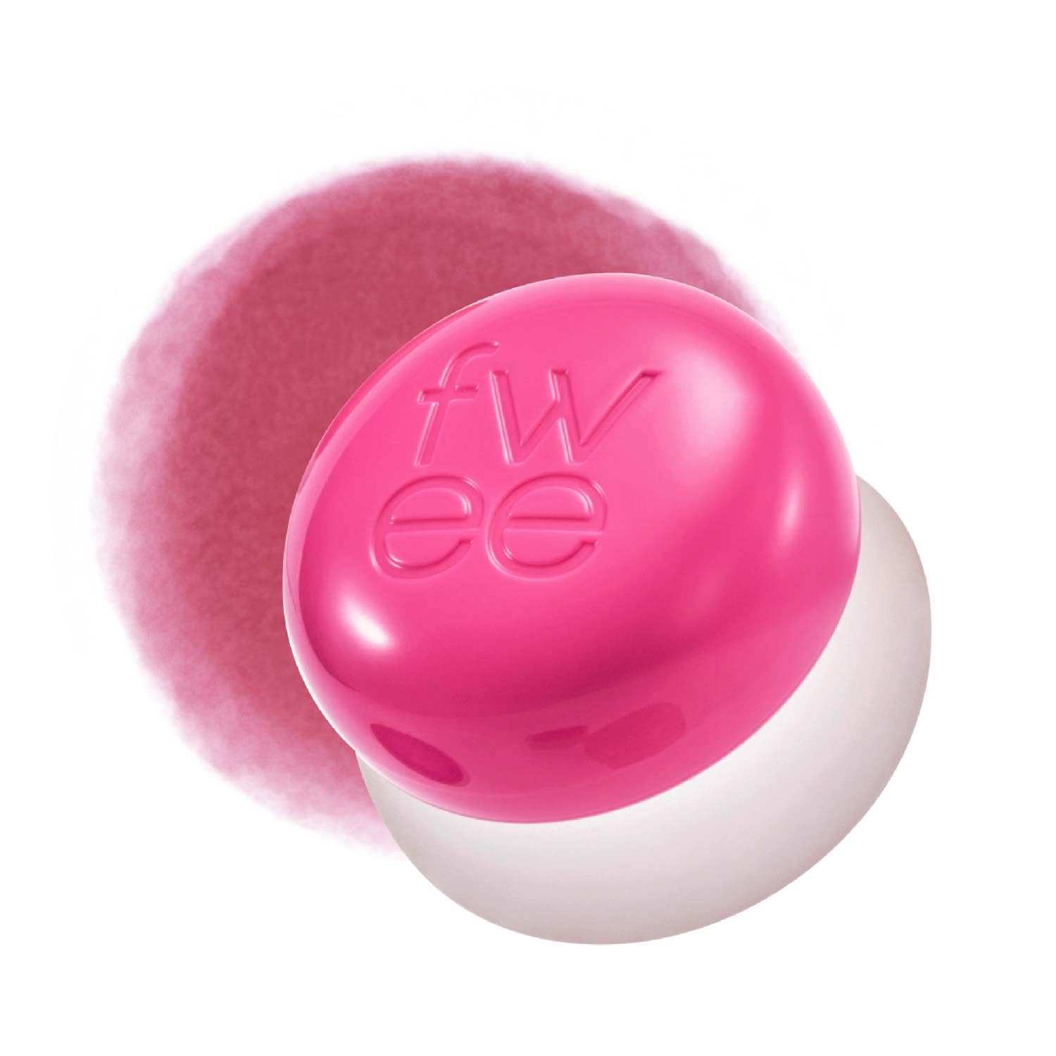 fwee Lip&Cheek Blurry Pudding Pot | Blushed Moment - Cherry | Makeup Blush, Buildable Lightweight, Multi-Use Soft Matte Finish |