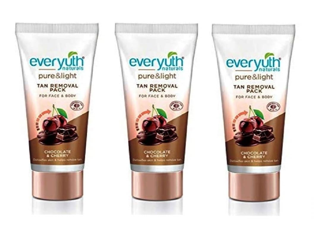 Everyuth 03qty Tan Removal Chocolate & Cherry Face Pack (50gms    03qty)