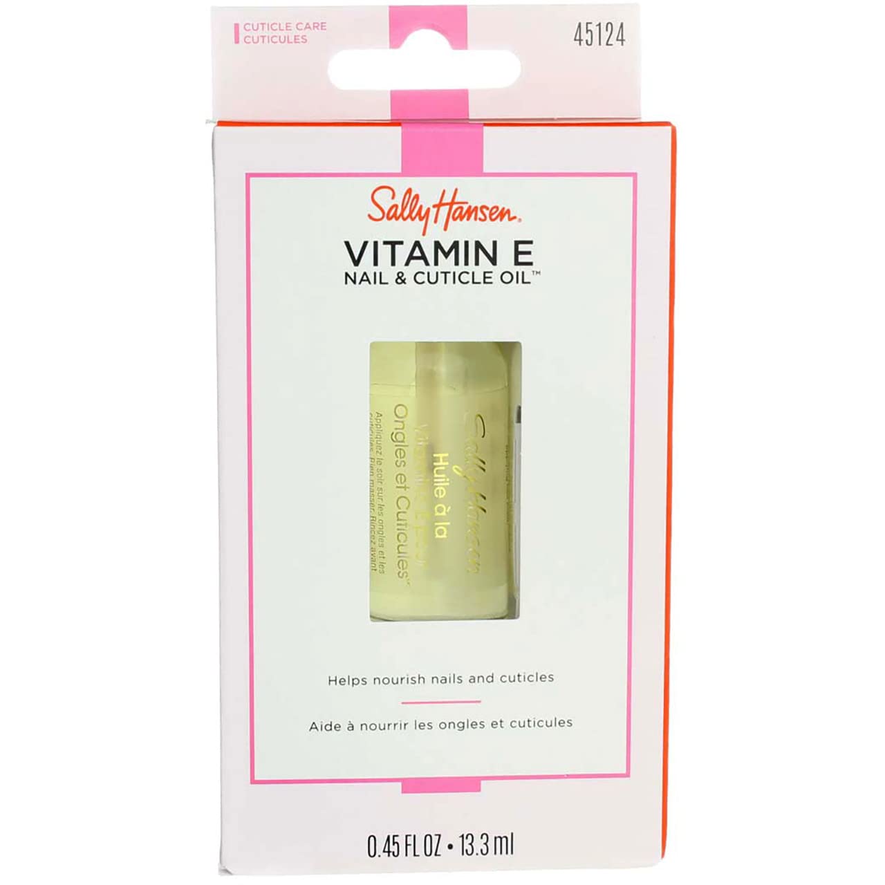 Sally Hansen Vitamin-E Nail & Cuticle Oil 0.45 Ounce (13.3ml) (6 Pack)