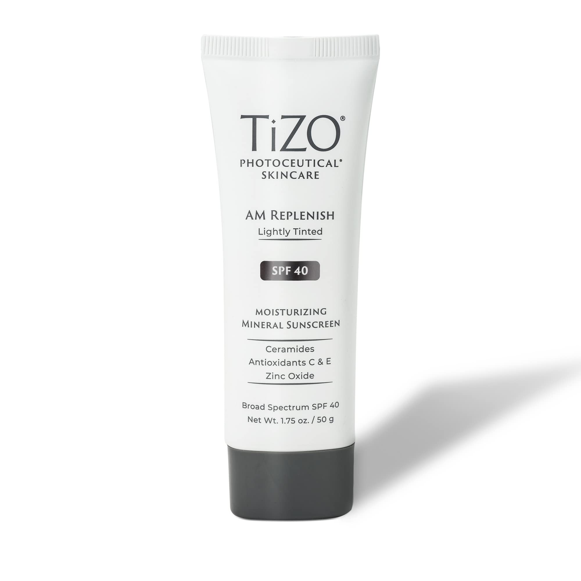 Tizo Photoceutical Am Replenish Lightly Tinted Creams, Gels, & Lotions Spf 40, 1.75 Fl Oz