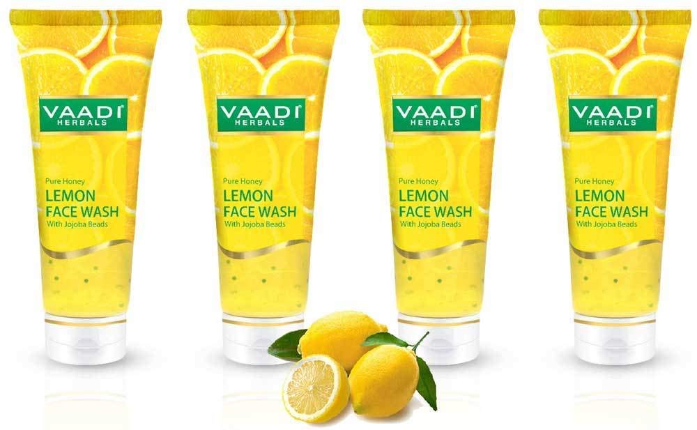 Vaadi Herbals Pure Honey Lemon Face Wash With Jojoba Beads 60Ml Pack 0F 4