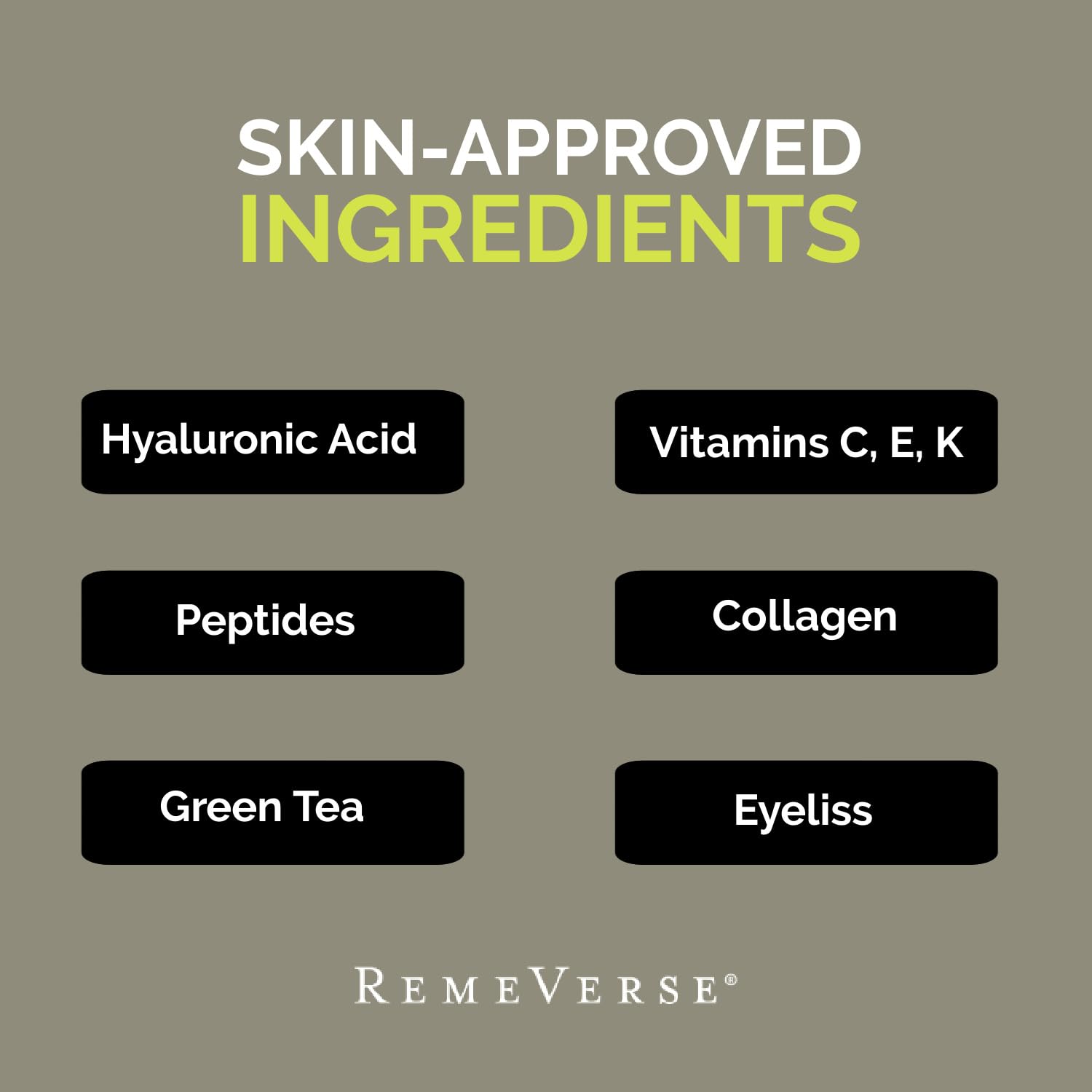 RemeVerse Mens Anytime Daily Moisturizer with Hyaluronic Acid, Peptides, Vitamins C & E, Collagen, Green Tea - Smoothes & Hydrat