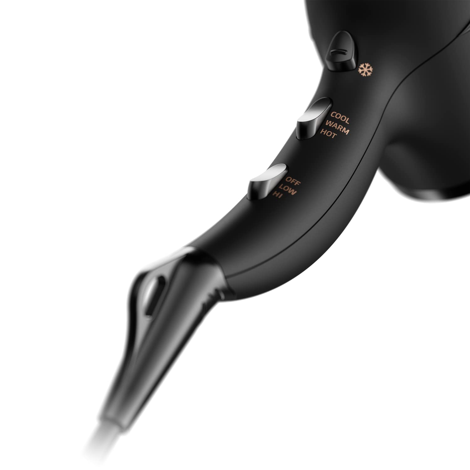 Andis 80750 Tourmaline Ceramic Ionic Hair Dryer, 1875W, Low Noise, Soft Grip, Black