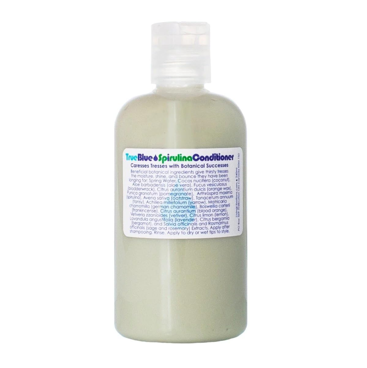 LIVING LIBATIONS - Organic True Blue Spirulina Conditioner | Natural, Plant-Based, Clean Beauty (8 oz | 240 ml)