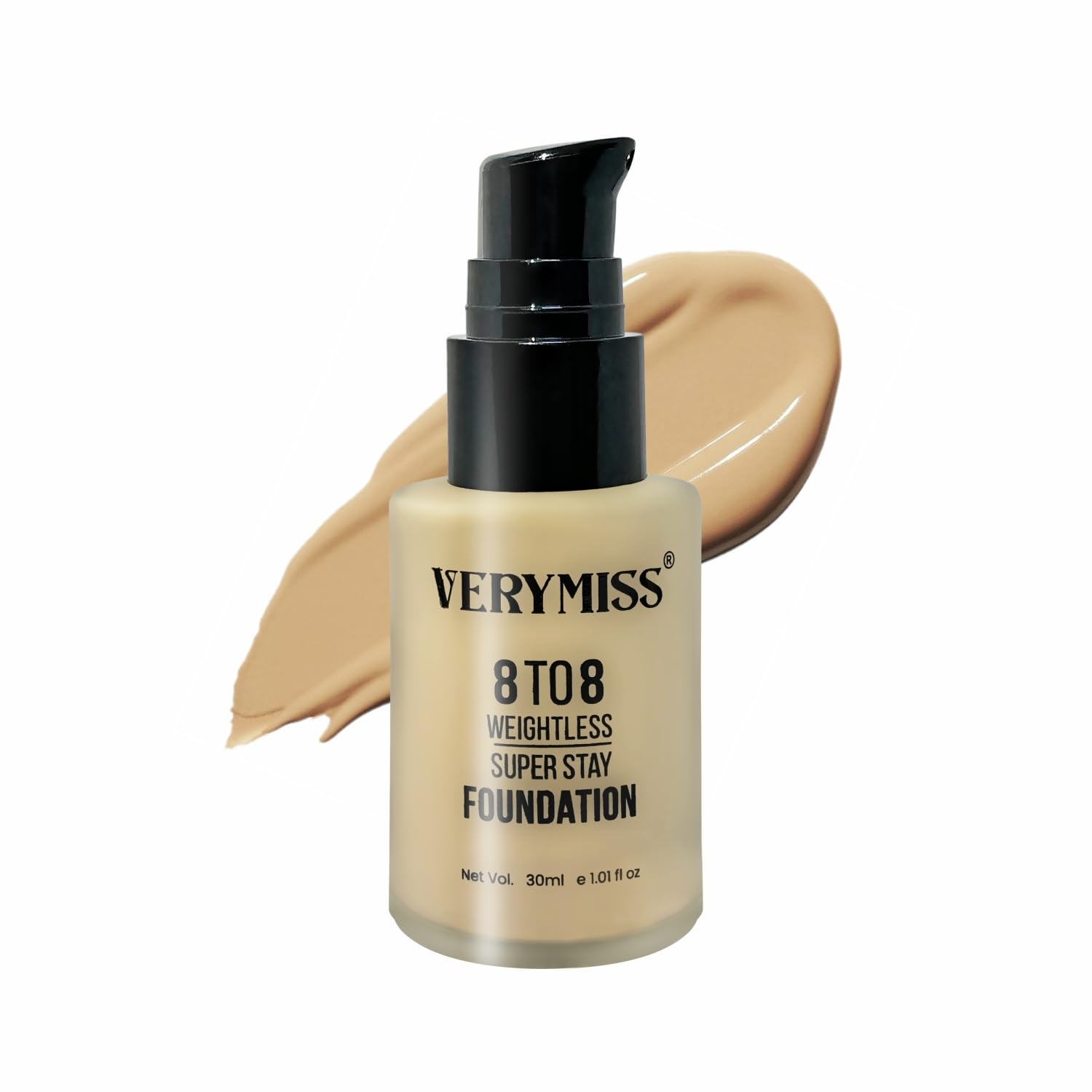 Verymiss 8 To 8 Weightless Super Stay Foundation | Matte Finish | Full Coverage | LongLasting & Lightweight | Suitable For Oily