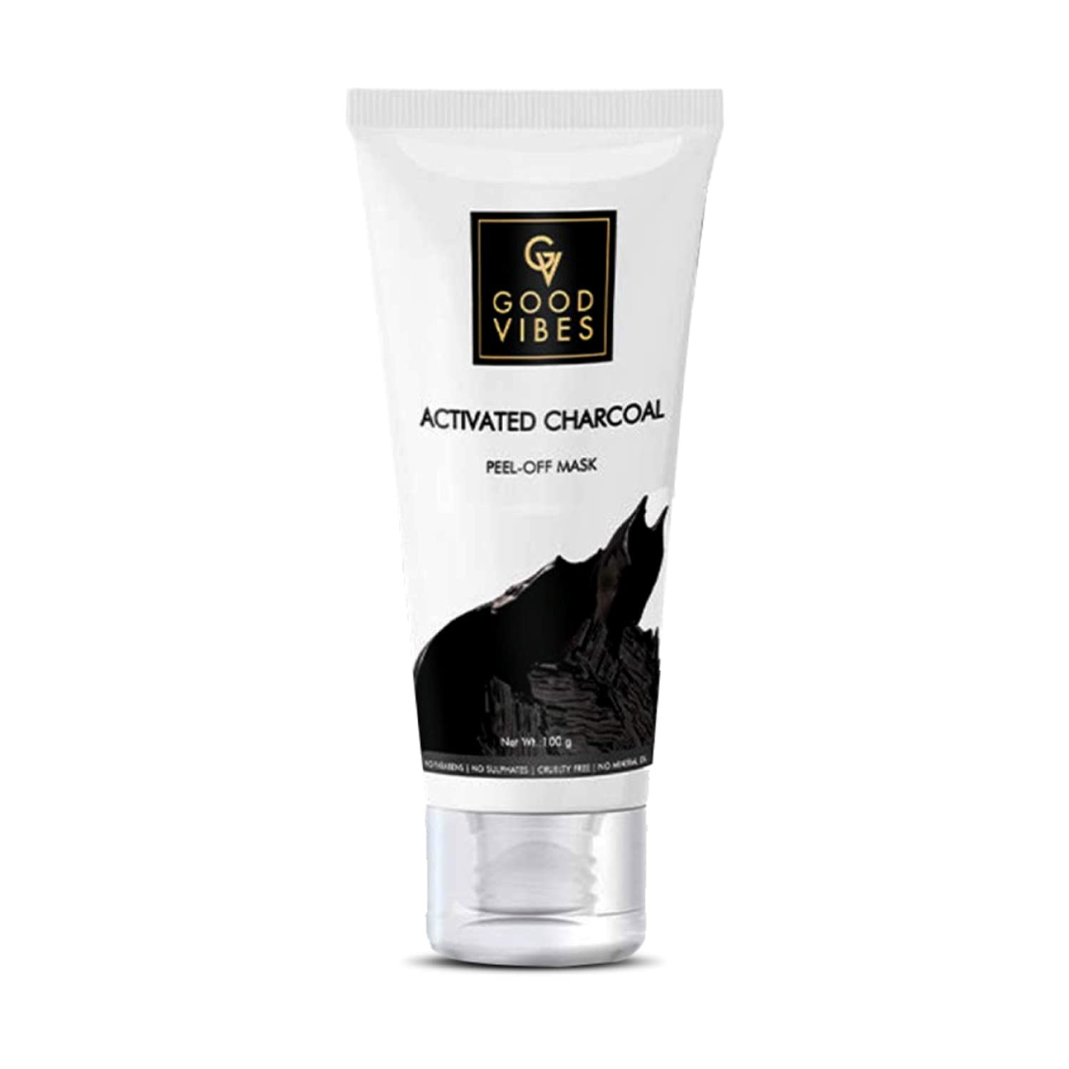 Good Vibes Activated Charcoal Peel Off Mask For Women & Men, 100 G Blackhead Removal Deep Pore Cleansing Anti Acne Face Mask For