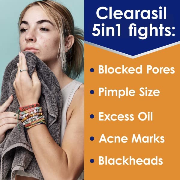 Clearasil Ultra 5in1 Exfoliating Wash, 6.78 oz. (Pack of 2)