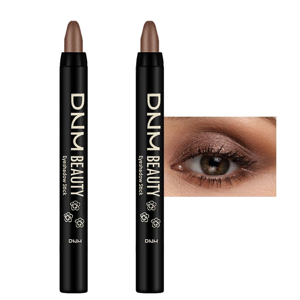 Evpct 2Pcs Cream Eyeshadow Sticks Set For Eyes Waterproof, Cocoa Shimmer Matte Eye Shadow Stick Pencil Pen Bulk Sombras En Crema