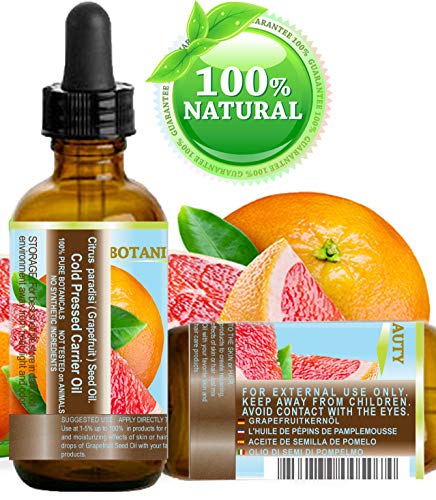 gRAPEFRUIT SEED OIL 100% Pure  Natural  Undiluted Refined cOLD PRESSED cARRIER OIL (Not Essential Oil) 05 Floz- 15 ml For Skin,
