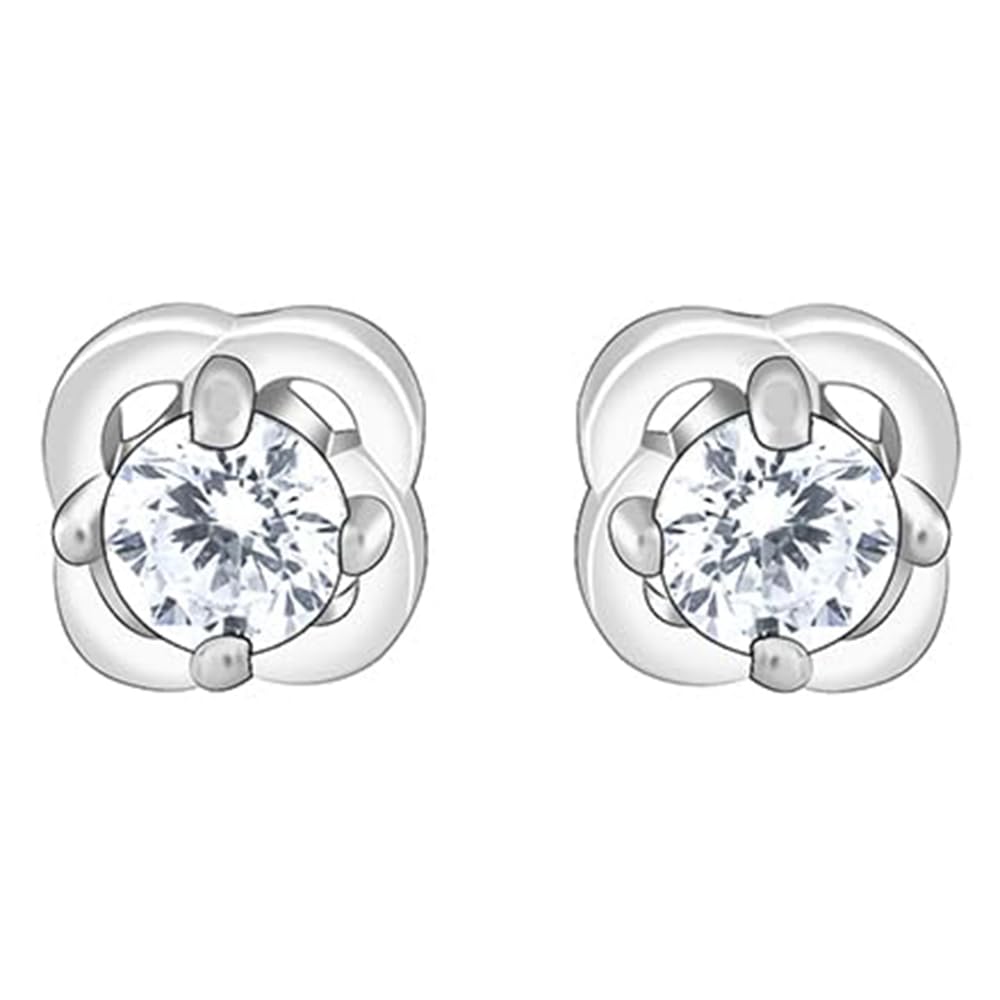 Giva 925 Silver Bloomfire Zirconia Earrings| Drops To Gift Women & Girls | With Certificate Of Authenticity And 925 Stamp | 6 Mo