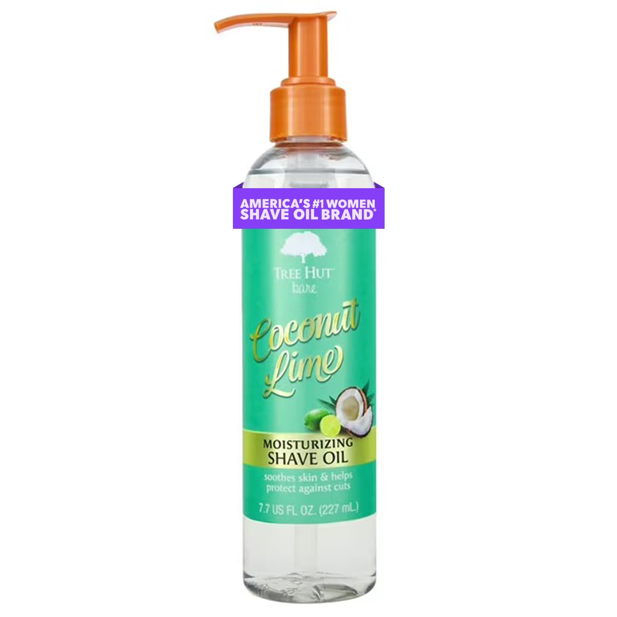 Tree Hut bare Moisturizing Shave Oil, Basic, Coconut-Lime, 7.7 Fl Oz