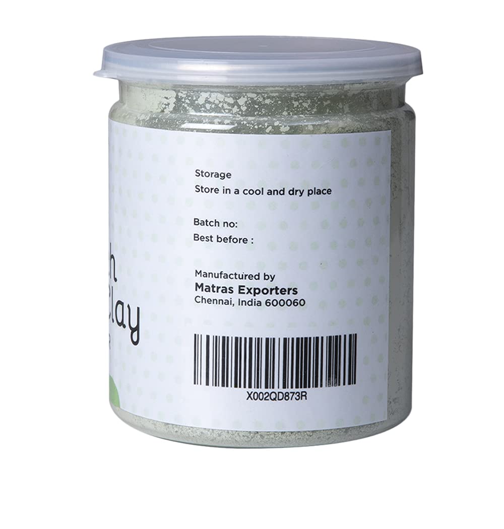 French Green Clay Powder 8 Oz | Deep Facial Cleanser | For Skin Softening And Face Care | Natural Detoxifies Body | Argile Verte