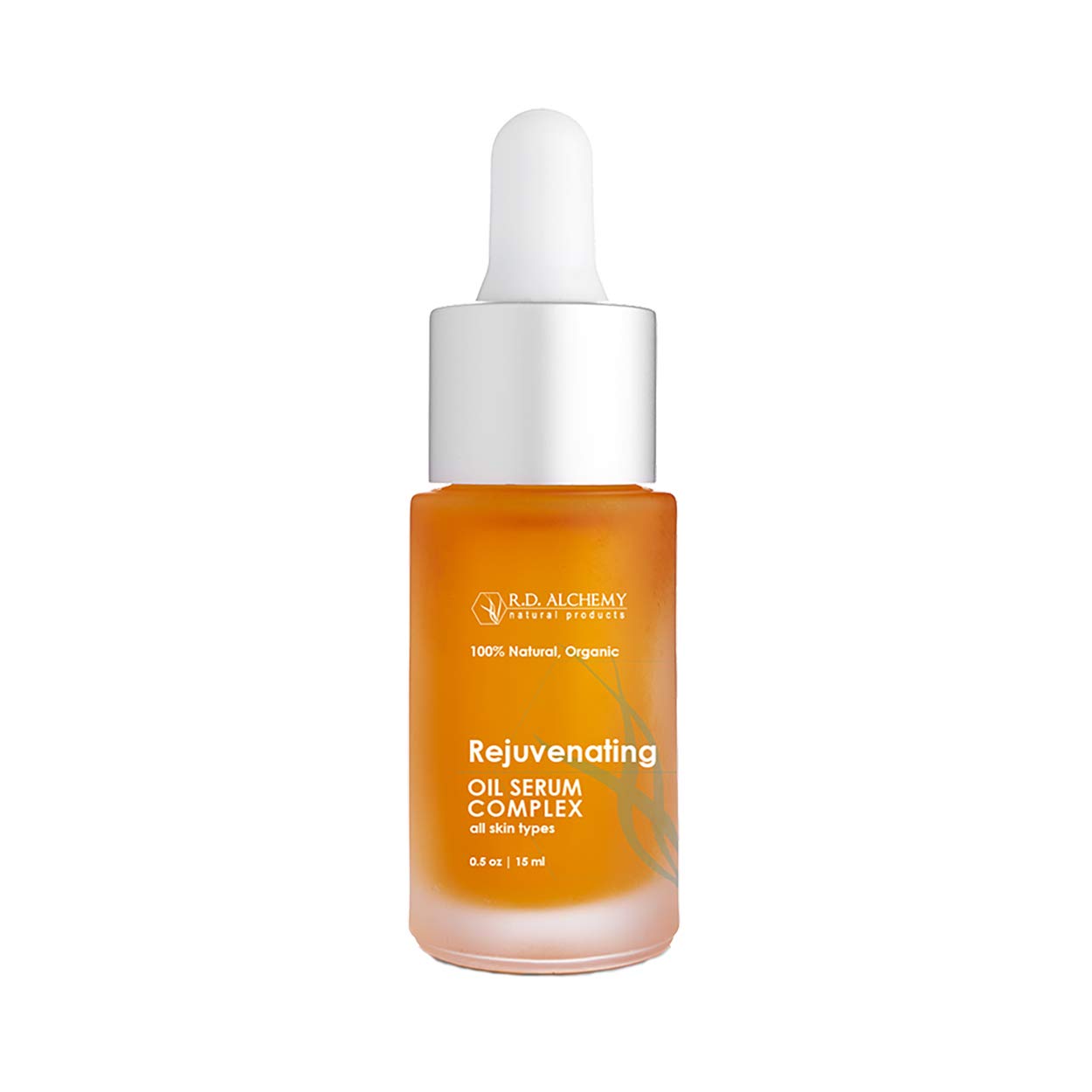 RD Alchemy - 100% Natural & Organic Rejuvenating Oil Serum for glowing skin - Argan, Jojoba, Rosehip, Retinol, & CoQ10 diminishe