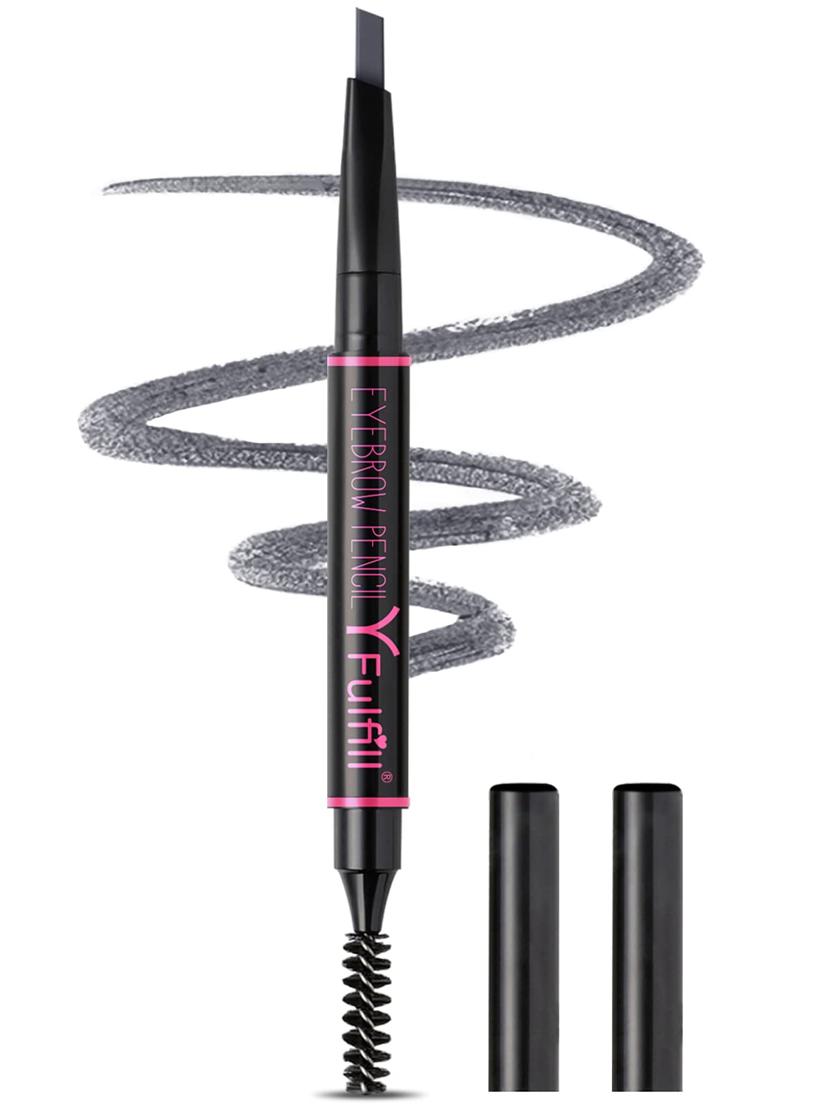 Yfulfill Grey Eyebrow Pencil For Older Women, Gray Eyebrow Pencil For Older Women Waterproof, Eye Brow Pencils For Women Grey, E