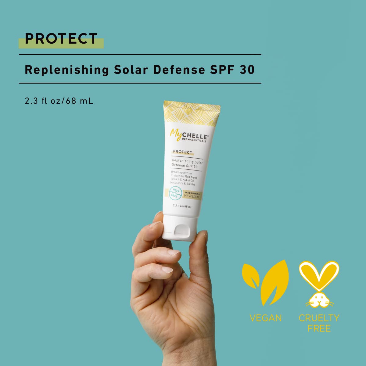 Mychelle Dermaceuticals Solar Defense Spf 30 (2.3 Fl Oz) - Moisturizing Reef Safe Sunscreen With Red Algae Extract And Kukui Oil