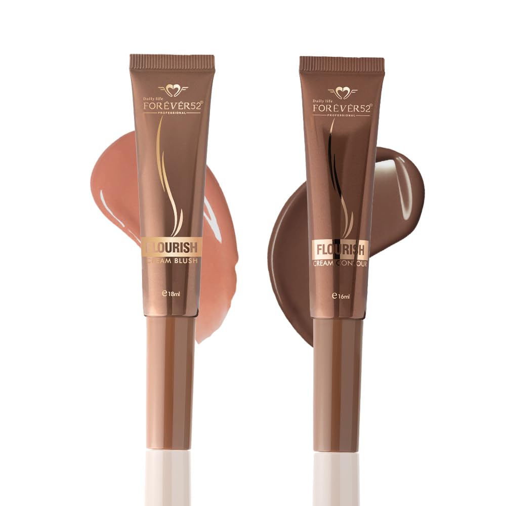 Daily Life Forever52 Flourish Face Duo | Cream Blush & Contour Stick | Hydrating, LongLasting Formula For Sculpted Glow & Natur