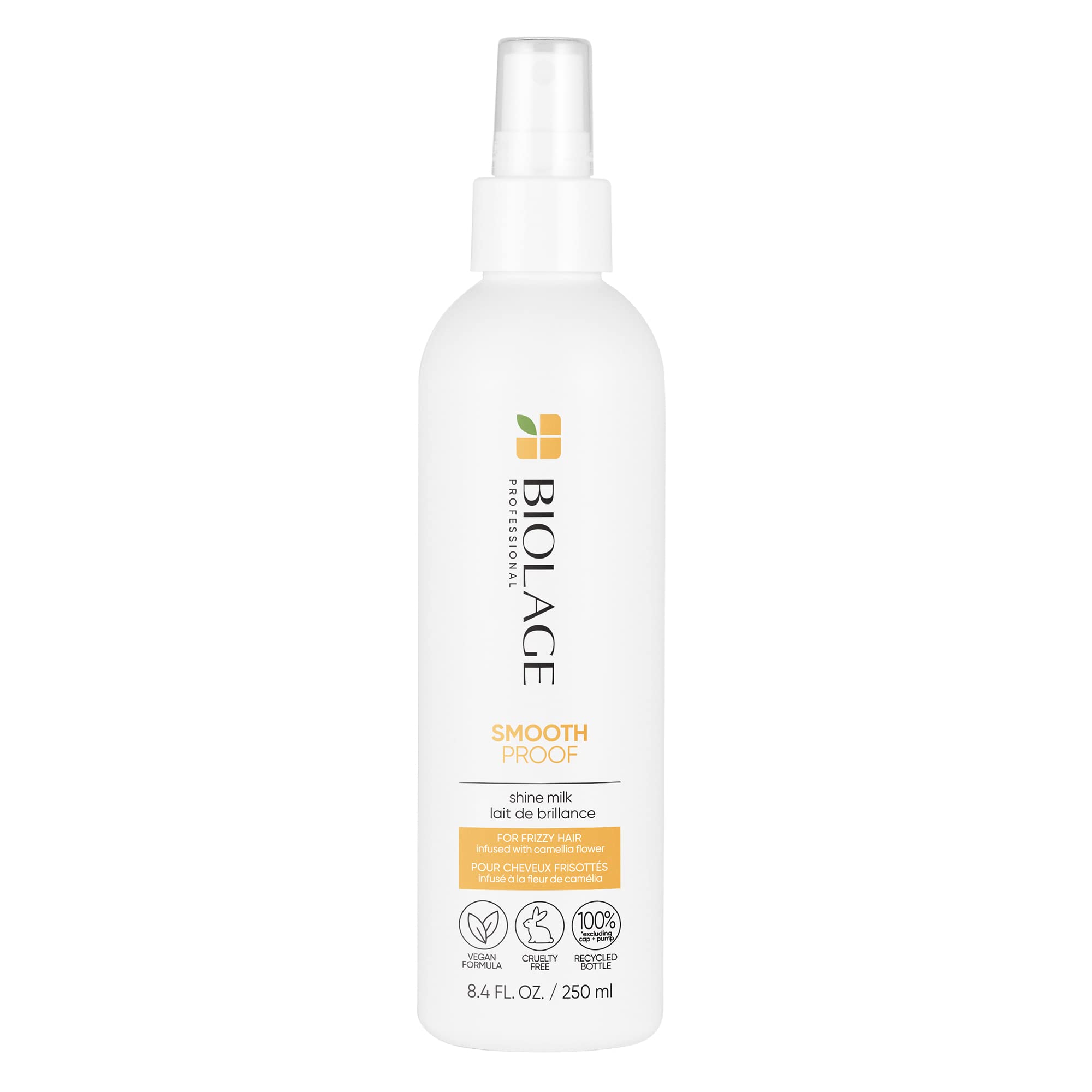 Biolage Styling Smooth Shine Milk  Lightweight Mist That Smooths Hair & Controls Frizz  For All Hair Types  Paraben-Free  Vegan