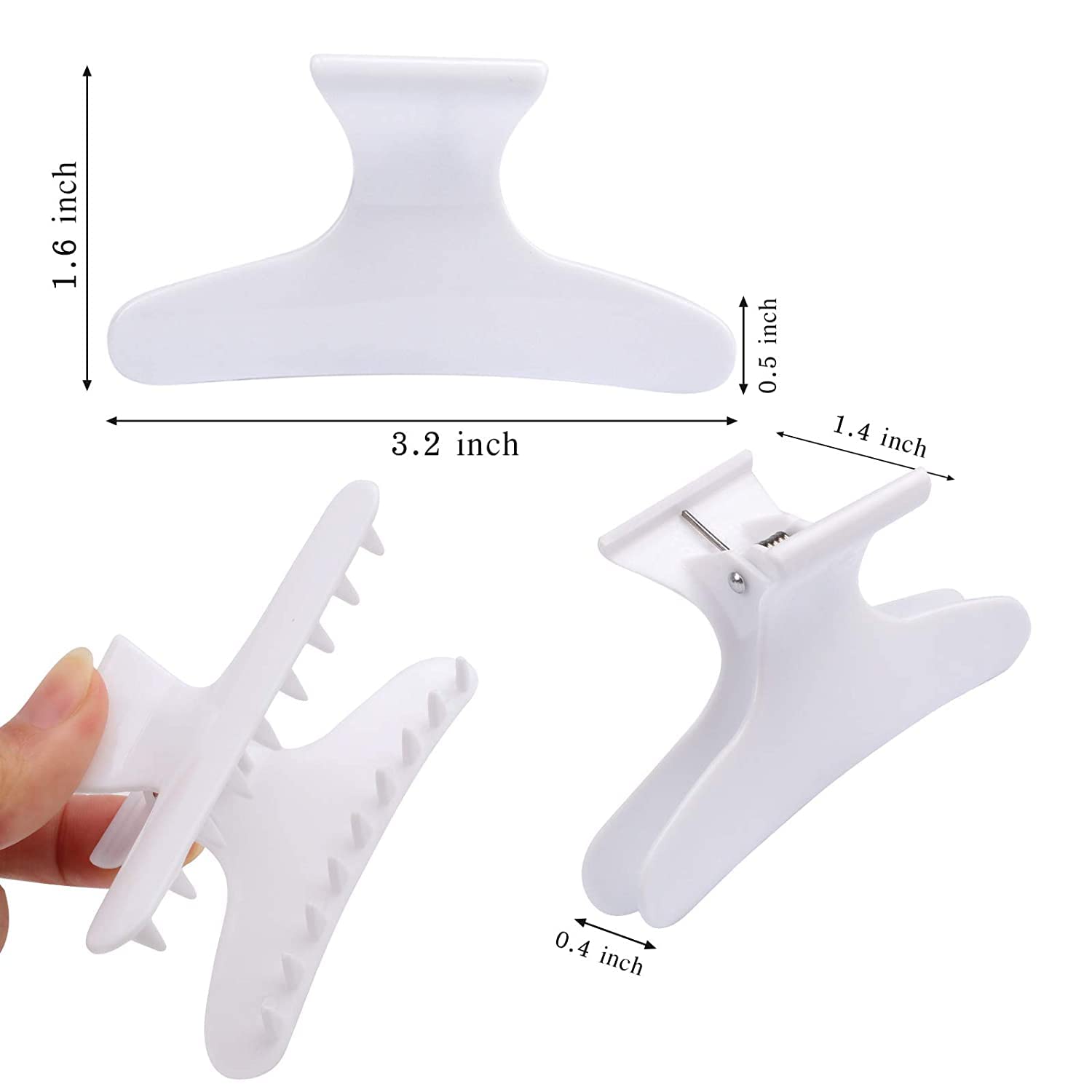 Ondder Hair Clips For Styling And Coloring - Butterfly Clamps, Claw Clips, Hair Accessories For Professionals And Women