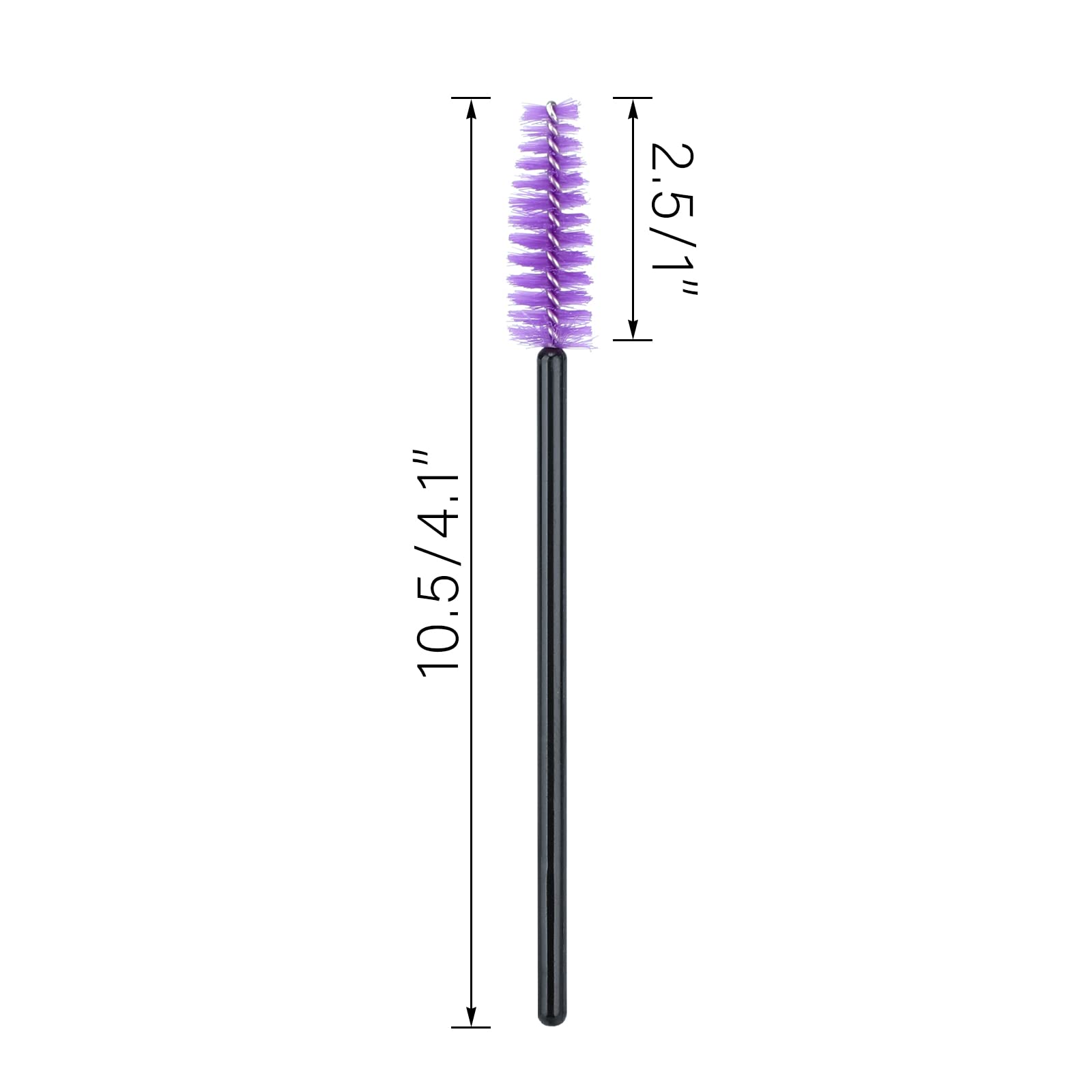 G2Plus 100Pcs Disposable Eyelash Brushes, Adjustable Mascara Wands Makeup Applicator, Eyelash Spoolies Brushes For Eyelash Exten
