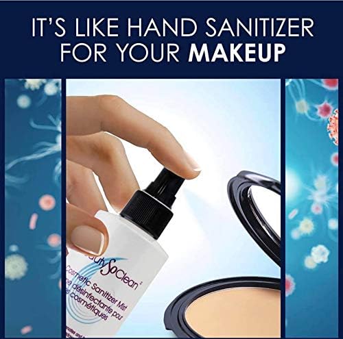 Beautysoclean Cosmetic Sanitizer Mist - (8.0 Oz.) Makeup Sanitizing Spray For Powder-Based Makeup Palettes & Pressed Cream Found