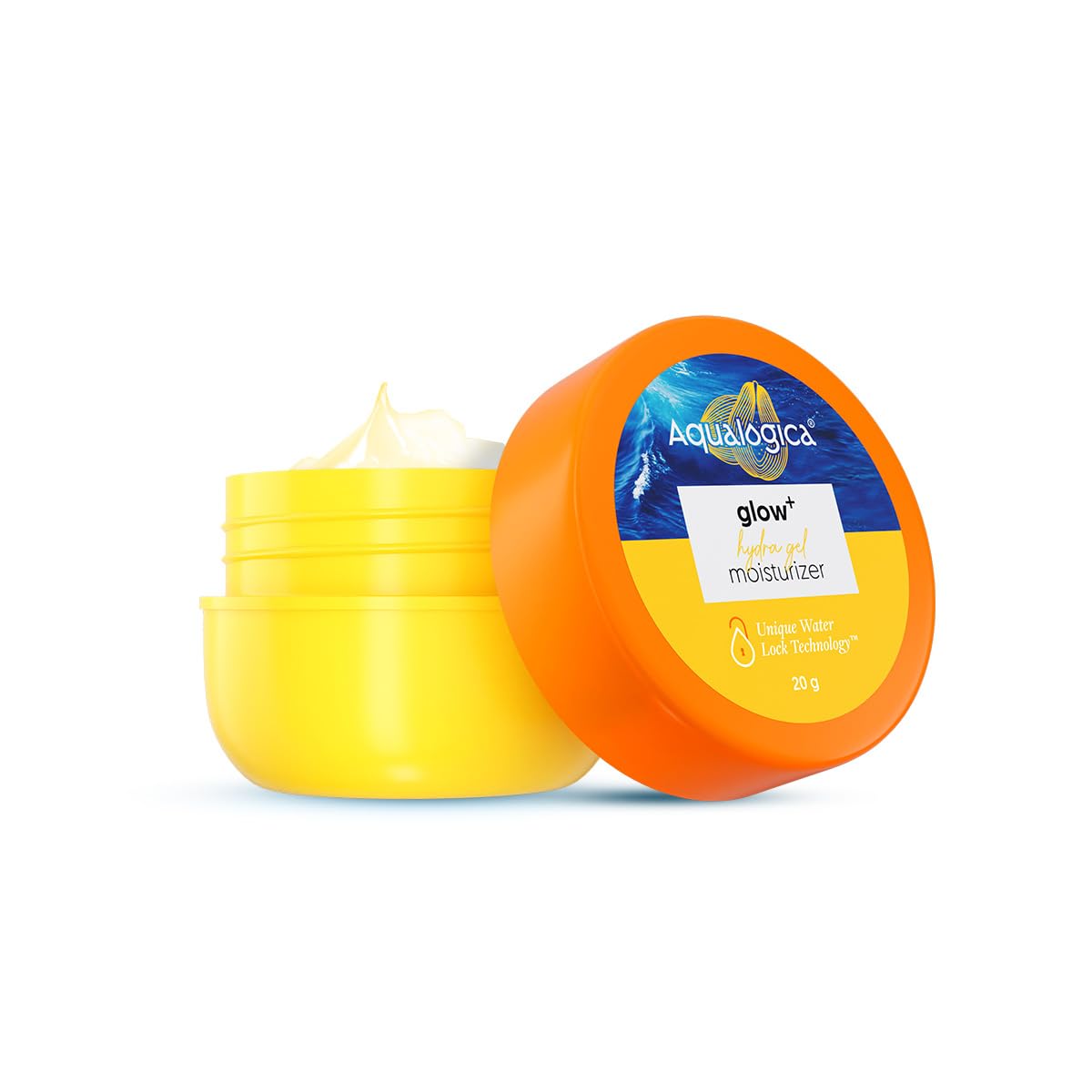 Aqualogica Glow+ Hydra Gel Moisturizer With Vitamin C & Papaya  20 G|24Hour Intense Hydration|Weightless WaterLike Gel Textur