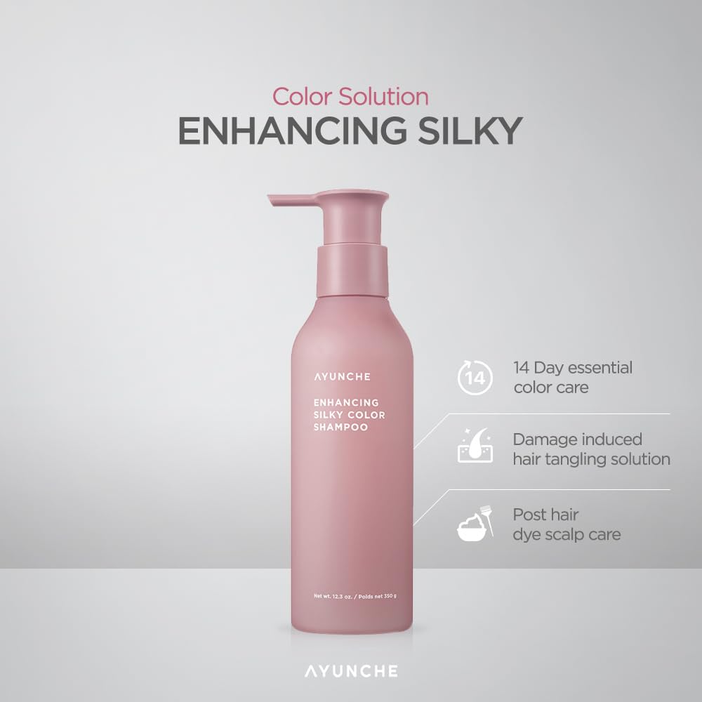 Ayunche Silky Shampoo And Hair Mask Mini Kit (1Oz) - Intensive Care For Dyed, Damaged And Tangled Hair | No Split Ends | Korean