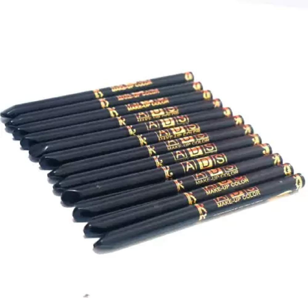 Ads Long Lasting (Black) Eye Liner Cum Kajal 10 Ml (Black), Matte Finish