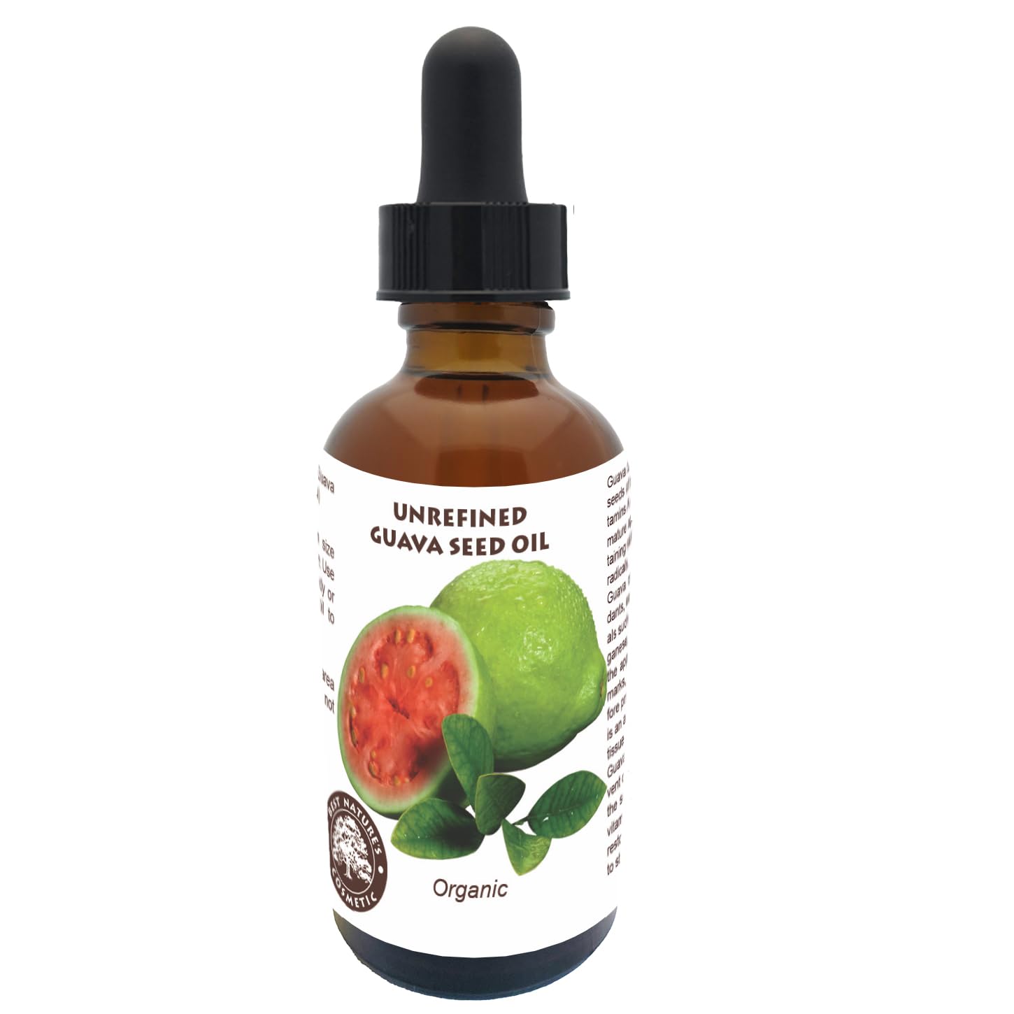 Organic Guava Seed Oil cold pressed for Skin & Hair - Vitamin C Rich, Antioxidant-Rich Hydrating Oil for Glowing Skin & Frizz-Fr