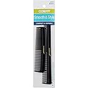 Conair Hard Rubber Pocket And Barber Comb 2 Ea (Pack Of 2)