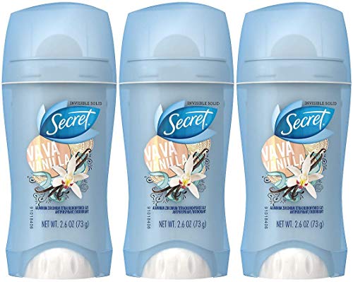 Secret Scent Expressions Va Va Vanilla Invisible Solid Antiperspirant & Deodorant, 2.6 Ounce (Pack Of 3)