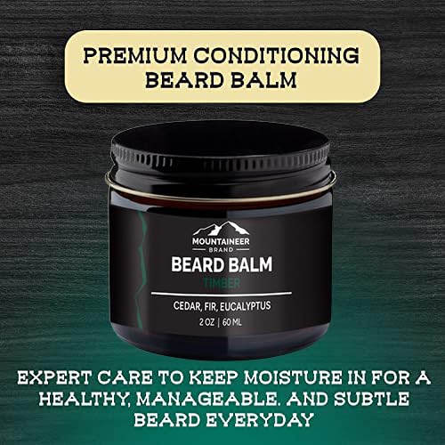 Mountaineer Brand Beard Balm For Men | All Natural Leave-In Conditioner To Moisturize Dry Itchy Skin | Beard Butter Hydrates, So