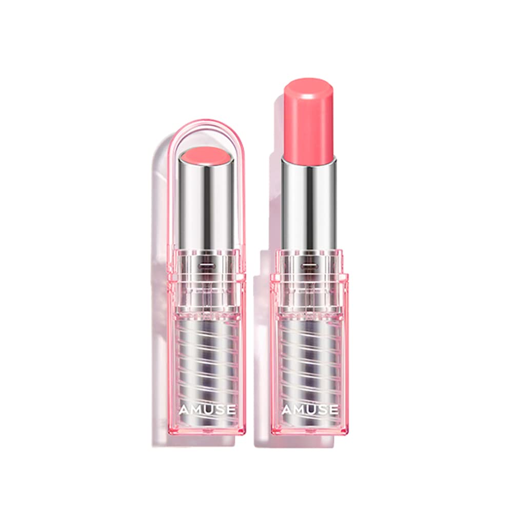 Amuse SEOUL DEW BALM 02 BOKSOONgA BALM  dewy peach  Dewy, moisturizing, shimmery tinted, moist and healthy finish, vegan