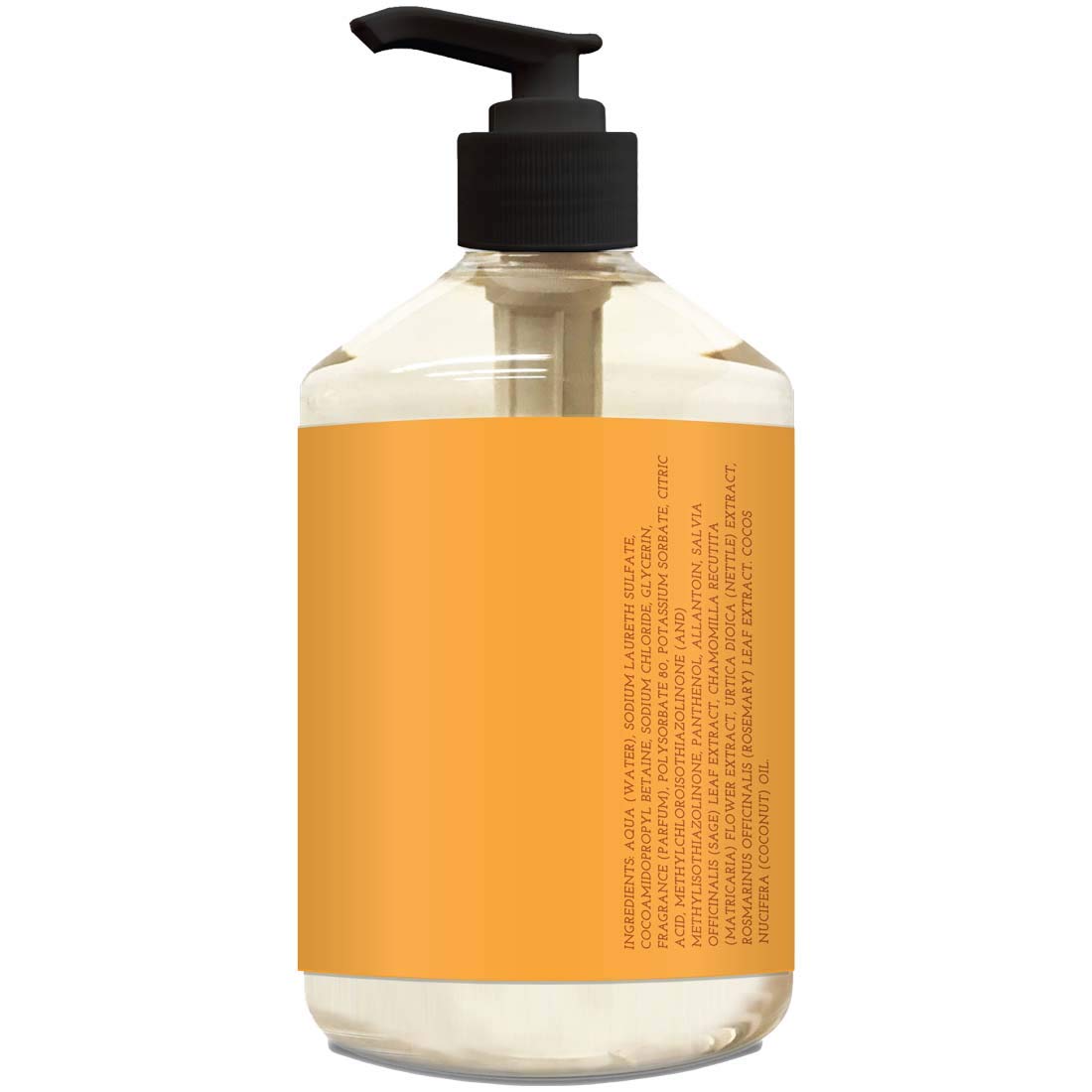 Olivia Care Liquid Hand Soap Mandarin & Coconut. All Natural- Cleansing, Germ-Fighting, Moisturizing Hand Wash For Kitchen & Bat