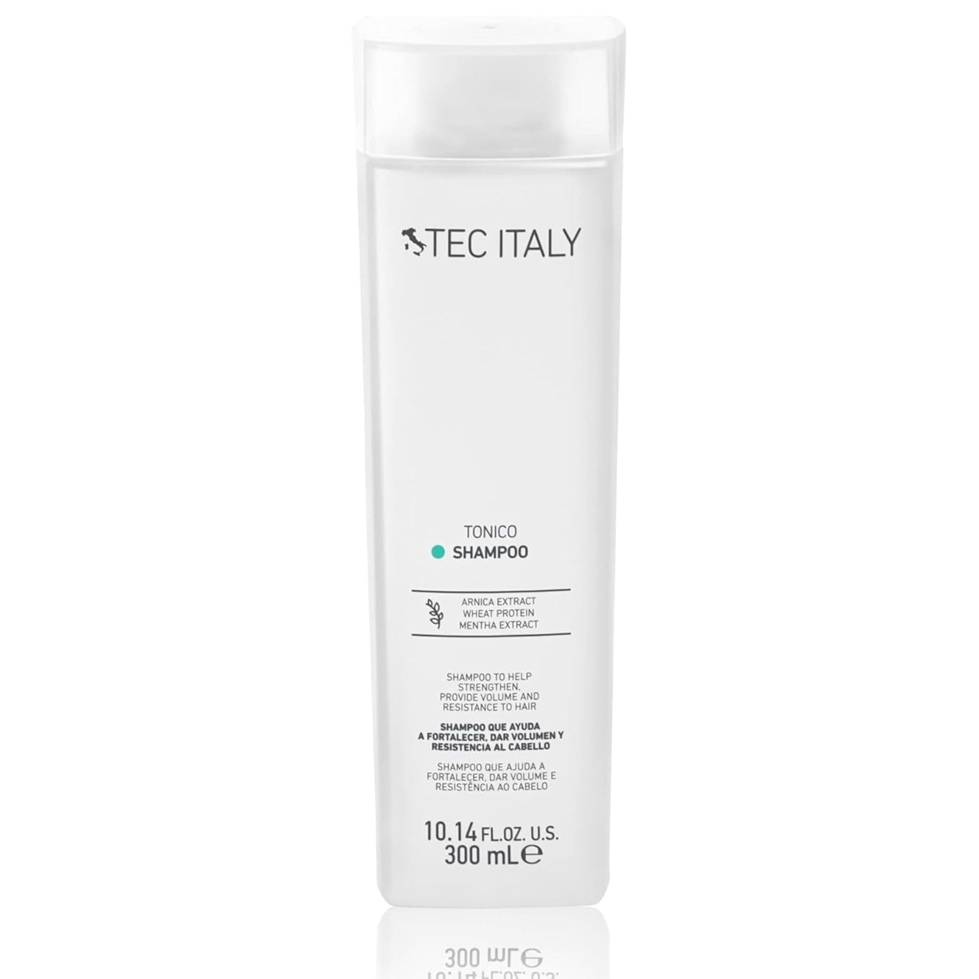 Tec Italy Tonico Volumizing Shampoo for Fine Weak Hair Strengthening Adds Body Thickness Gentle Daily Cleanser Lightweight Care 