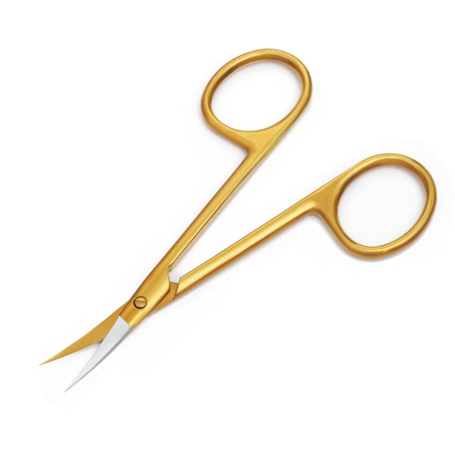 Motanar Cuticle Nail Scissors - Stainless Steel Precision Manicure Scissor - Extra Pointed Straight Curved Fingernail Scissor (G